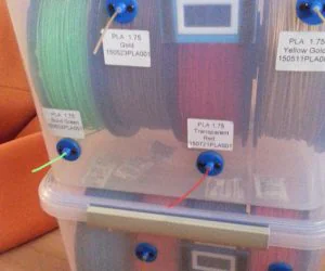 Airtight Filament Storage Dispenser Ii 3D Models