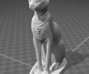 Egyptian Cat Figurine 3D Models