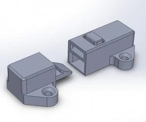 Latch Lock For Chest Or Sliding Door 3D Models
