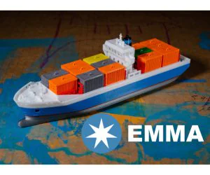 Emma A Maersk Ship 3D Models