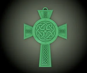 Celtic Cross Necklacetree Ornamentjewelry Piece 3D Models