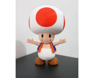Toad From Mario Games Multicolor 3D Models