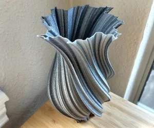 Mandelbrot Fractal Twist Vase No.2 3D Models