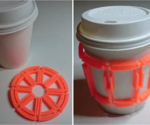 Collapsible Cup Holderpad 3D Models