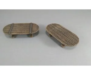 28Mm Oval Table 3D Models
