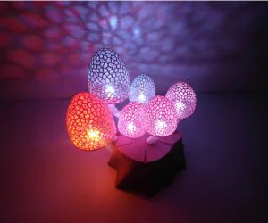Magic Mushrooms A Lighted Decoration 3D Models