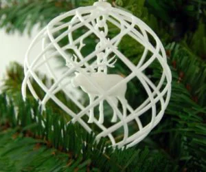Rudolph 3D Printed In A Christmas Decoration 3D Models