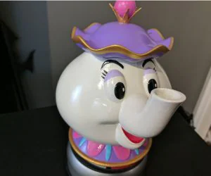 Mrs Potts Container Beauty And The Beast 3D Models