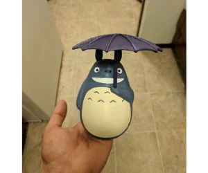 Totoro With Umbrella 3D Models