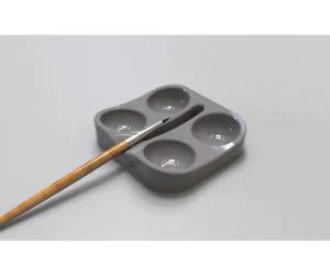 Ergonomic Paint Tray Brush Holder 2 3D Models