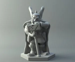 Dwarven Warrior Dd Miniature 3D Models