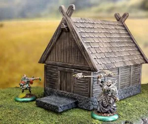 Smaller Fantasy Viking House 3D Models