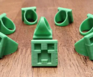 Minecraft Creeper Ring 3D Models