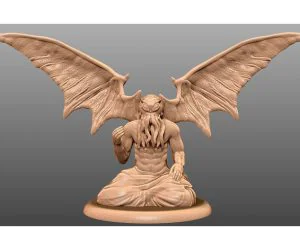 Winged Cthulhu Tabletop Miniature 3D Models