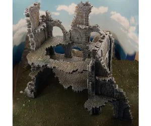 Ulvheim B2 Modular Fantasy Ruins 3D Models