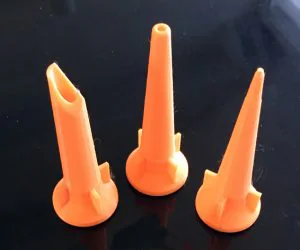 Sealant Cartridge Nozzle Set. 3D Models