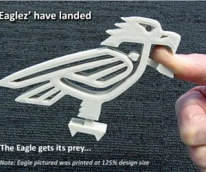 Eaglez… With Moving Beaks That Bite No Support Required 3D Models