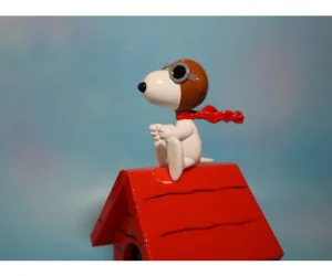 Pilot Snoopy Red Baron Figure 3D Models