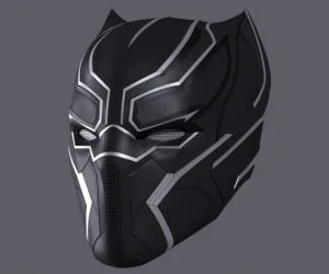 Black Panther Helmet Civil War 3D Models