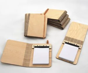 Folding Wood Booklet 3D Models