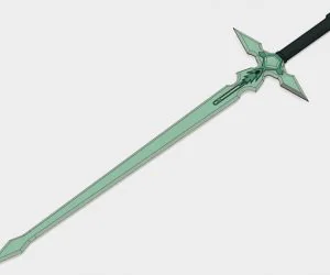 Dark Repulser Sword Art Online Cut Full Size 3D Models