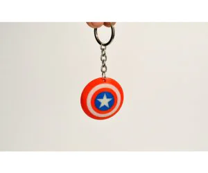 Captain America Shield Keychain 3D Models