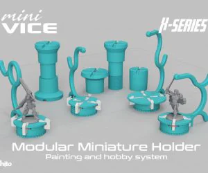 Minivice Xseries Modular Miniature Holder Painting And Hobby System 3D Models
