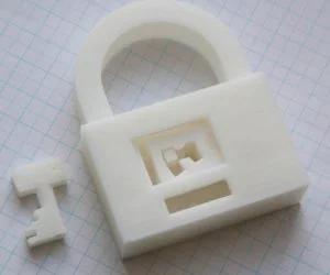 Fully Printable Padlock 3D Models