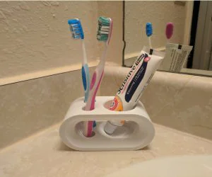 Toothbrush And Toothpaste Holder 3D Models