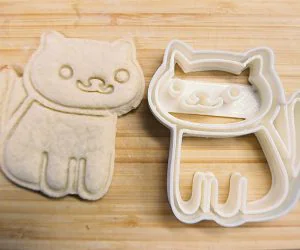 Neko Atsume Cookie Cutter 3D Models