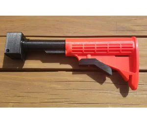 Nerf Stryfe Ar15 M4 Carbine Extendable Stock 3D Models