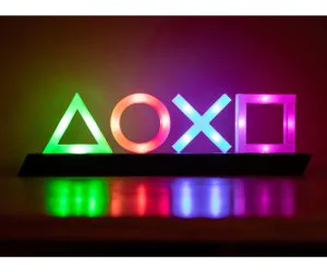 Playstation Icons Lights 3D Models