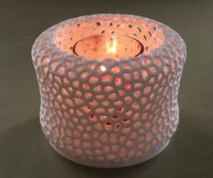 Voronoi Led Tealight Shade 3D Models
