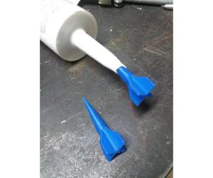 Caulk Rocket Sealant Tube Saver Plug 3D Models