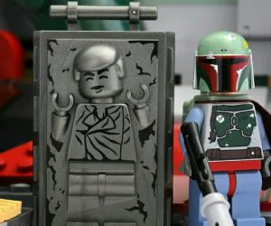 Minifig Han Solo In Carbonite 3D Models