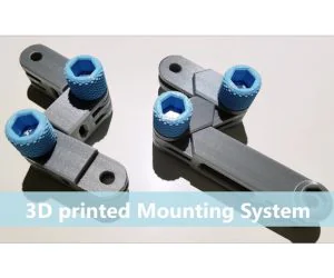 Modular Mounting System Arm Straight V4 3D Models