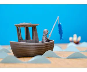 Leo The Little Fishing Boat Visual Benchy 3D Models