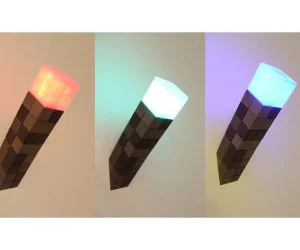 Minecraft Torch Nightlight 3D Models
