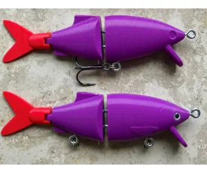 Swimbait Fishing Lure 12.5Cm Easy Print And Build 3D Models