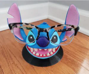 Stitch Eyeglass Holder 3D Models