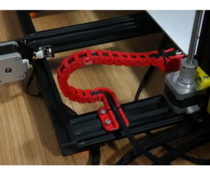 Creality Cr10S Y Axis Cable Drag Chain And Strain Relief 3D Models