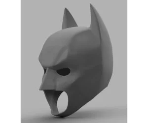 The Dark Knight Rises Batman Cowl 3D Models