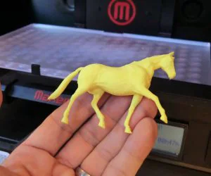 3Dprinted Toy Horse Figure Two Halves 3D Models