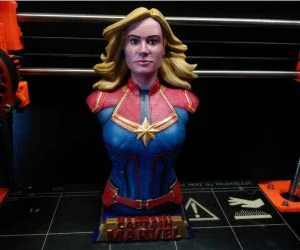 Captain Marvel Bust 3D Models