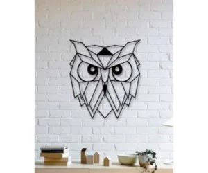 Owl Wall Sculpture 2D 3D Models