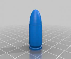 9Mm Bullet Replica 3D Models