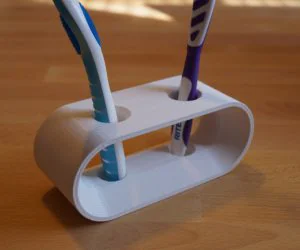 Designer Toothbrush Holder W Flow Control 3D Models