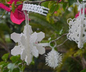 Blizzard Of Customizable Mailable Snowflake Ornaments With Kickstarter 3D Models