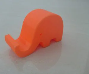 Elephant Phone Holder No Supports Required 3D Models