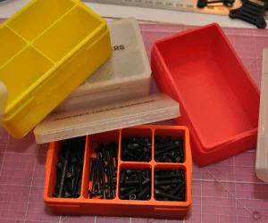 Parts Box With Notched Lid 3D Models